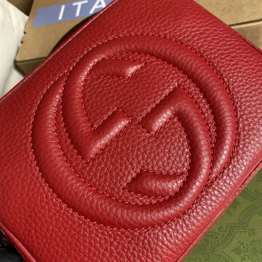 Gucci Soho Small Disco Bag Red, /, GG Gucci Soho Small Disco Bag Red, /, GG