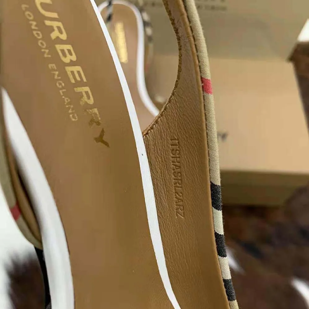 Burberry Vintage Check Slingback Pumps for Women