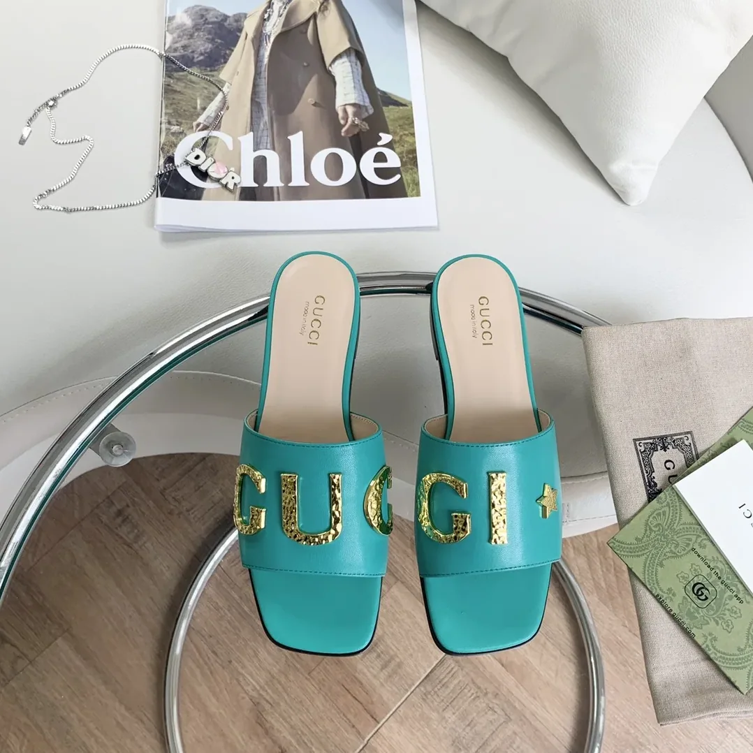 Gucci ‘Gucci' Slide Jade Green for Women