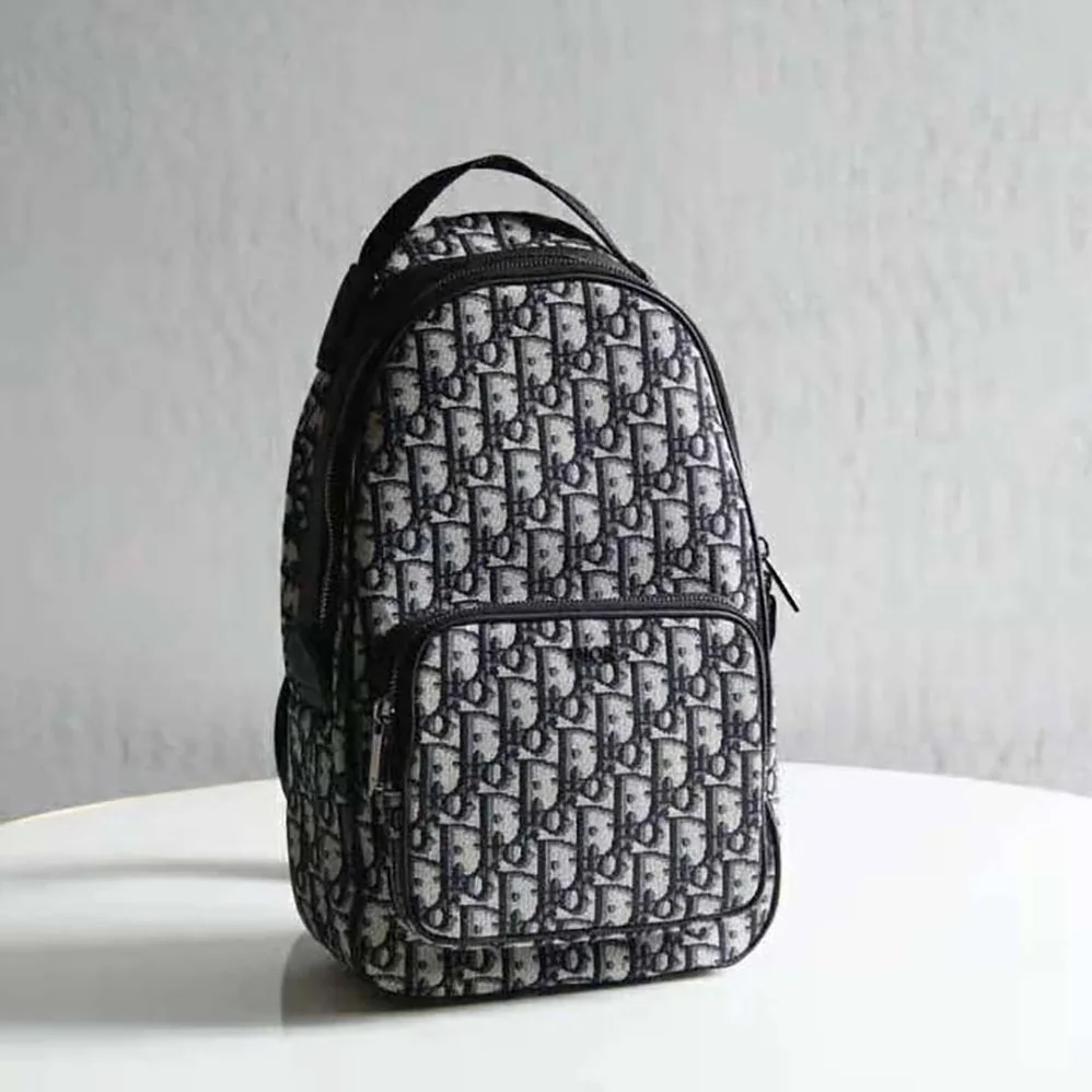 Dior Sling Bag Beige and Black Dior Oblique Jacquard for Men Dior Sling Bag Beige and Black Dior Oblique Jacquard for Men