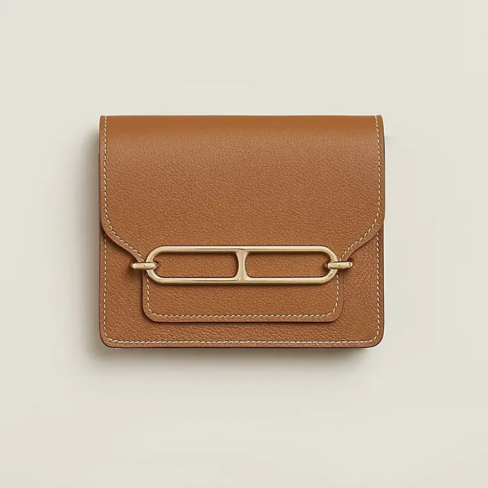 Hermes Roulis Slim Wallet for Women in Brown Hermes Roulis Slim Wallet for Women in Brown