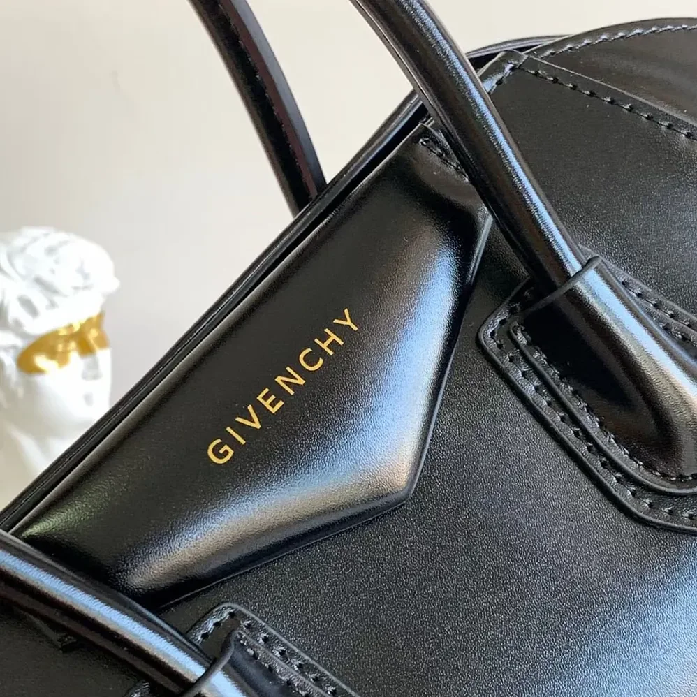 Givenchy Mini Antigona Bag in Box Leather for Women in Black