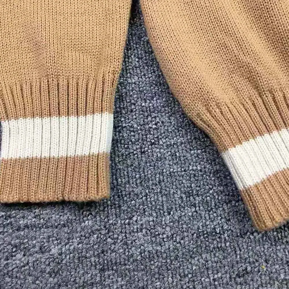 Dior Cactus Jack Dior Sweater Coffee Brown Cashmere Jersey for Men