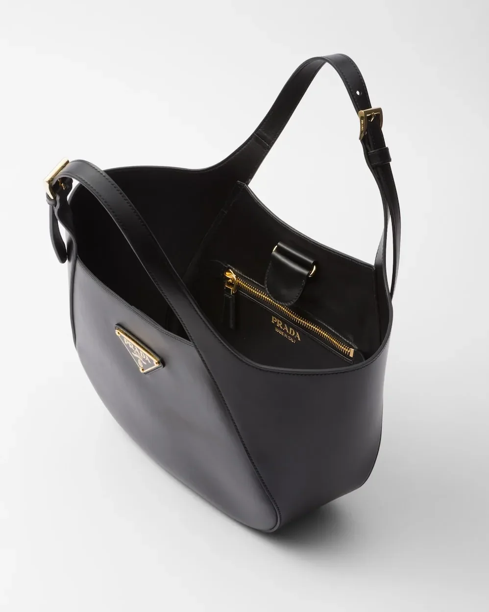 Prada Medium Tote Bag Black 11 Inches/ 1BG483_2AIX_F0002_V_OOO