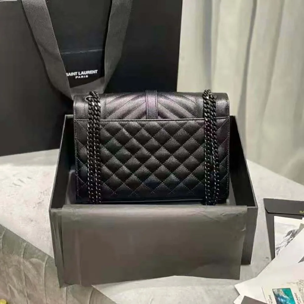 Saint Laurent YSL Envelope Medium Bag in Mix Matelasse Grain DE Poudre Embossed Leather for Women Saint Laurent YSL Envelope Medium Bag in Mix Matelasse Grain DE Poudre Embossed Leather for Women