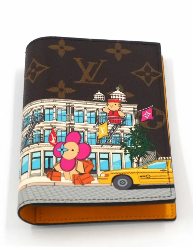 Louis Vuitton Vivienne Passport Cover Monogram Yellow 5.5Inches/