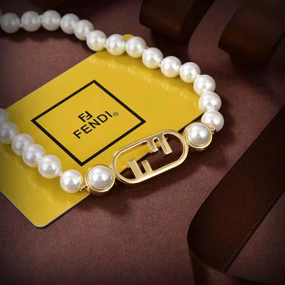 Fendi O'Lock Choker Gold for Women in colored Choker