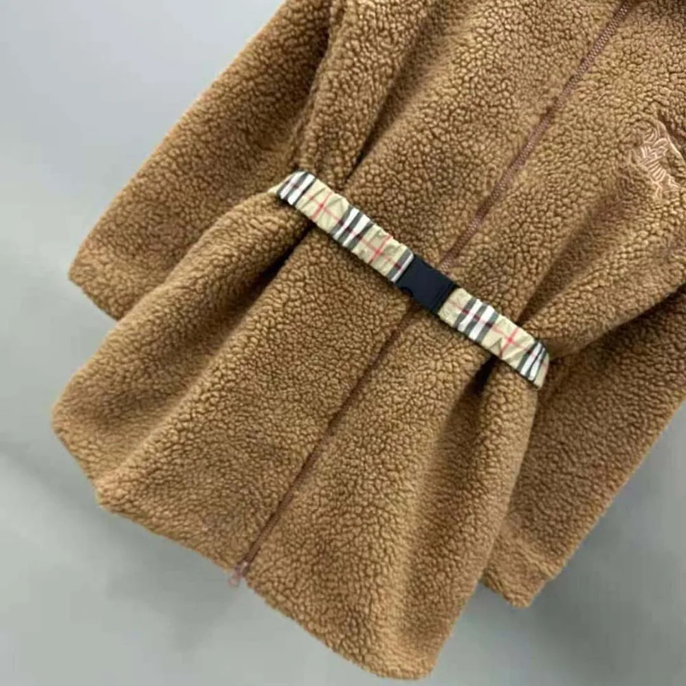 Burberry EKD Fleece Jacket for Women in Brown Burberry EKD Fleece Jacket for Women in Brown