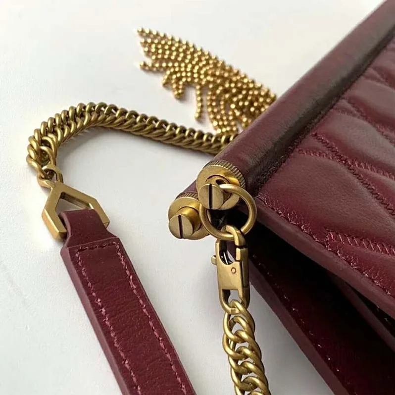 Givenchy Medium Gem Bag In Diamond Quilted Leather for Women in Maroon