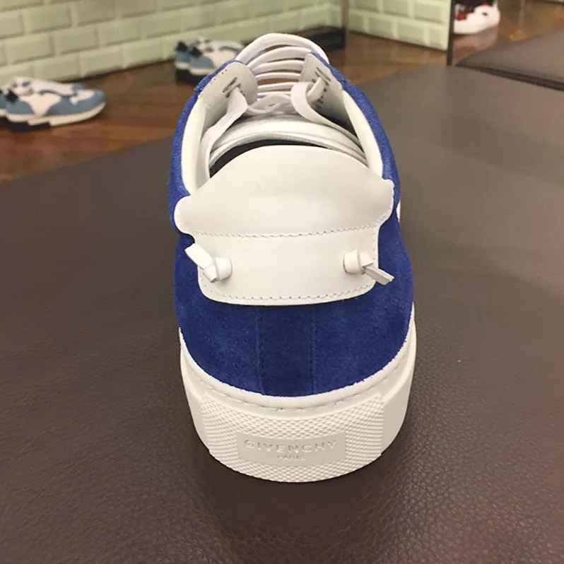 Givenchy Low Sneakers in Bicolor Suede Shoes Blue for Men Givenchy Low Sneakers in Bicolor Suede Shoes Blue for Men