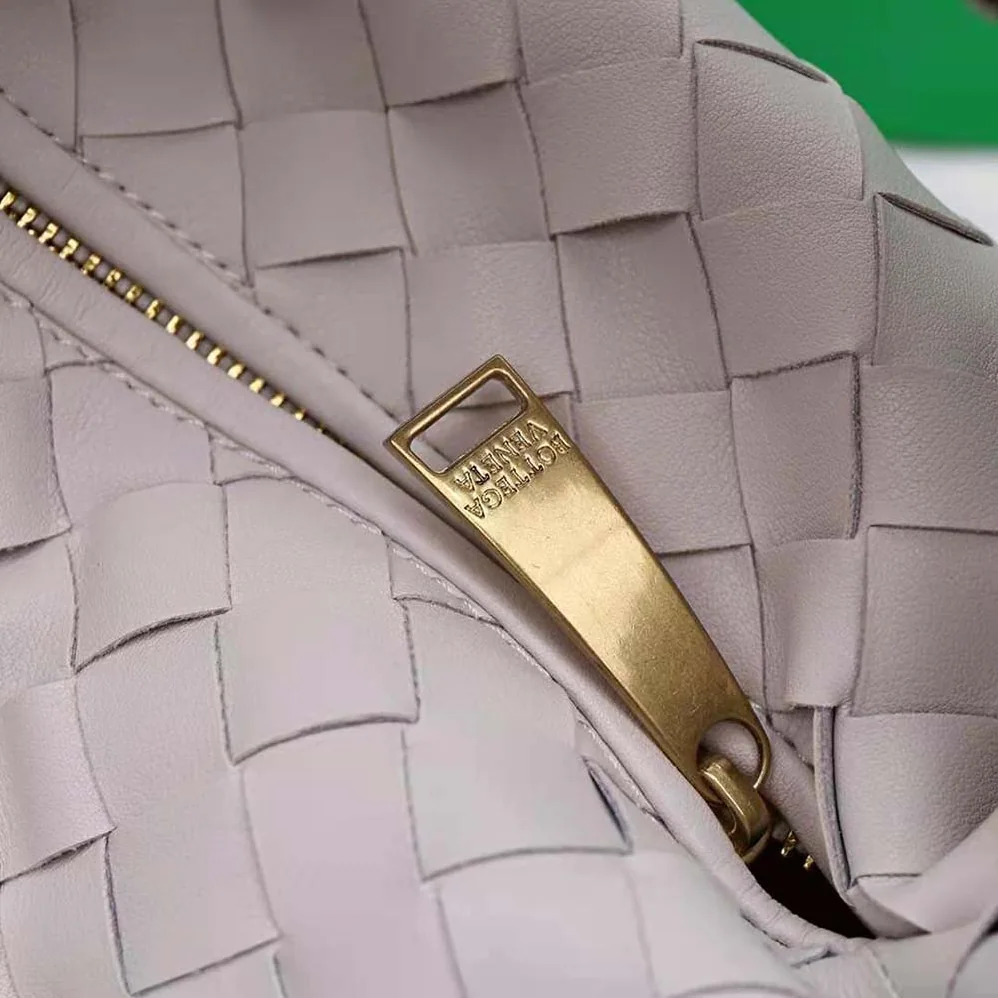 Bottega Veneta Mini Jodie in Lambskin Leather for Women in White Bottega Veneta Mini Jodie in Lambskin Leather for Women in White