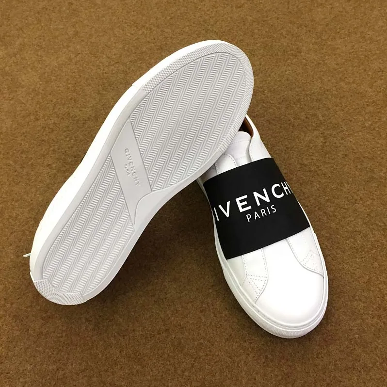 Givenchy Givenchy Paris Strap Sneakers in Leather Shoes White for Men Givenchy Givenchy Paris Strap Sneakers in Leather Shoes White for Men