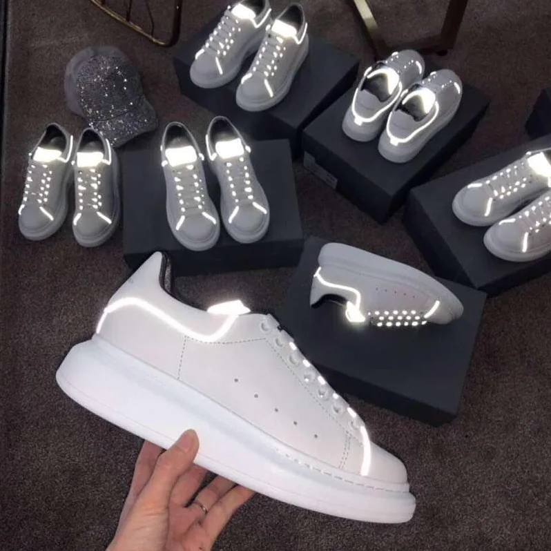 Alexander Mcqueen Shoes Oversized Sneaker White Smooth Calf Leather Lace for Men in Up Sneaker