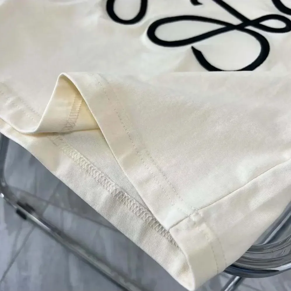 Loewe Loose Fit T-shirt in Cotton for Men in White/Black Loewe Loose Fit T-shirt in Cotton for Men in White/Black