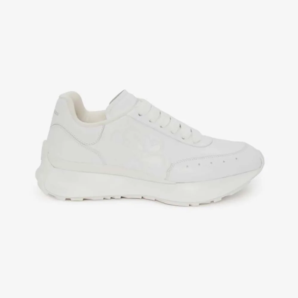 Alexander Mcqueen Sprint Runner in Calf Leather for Unisex in White