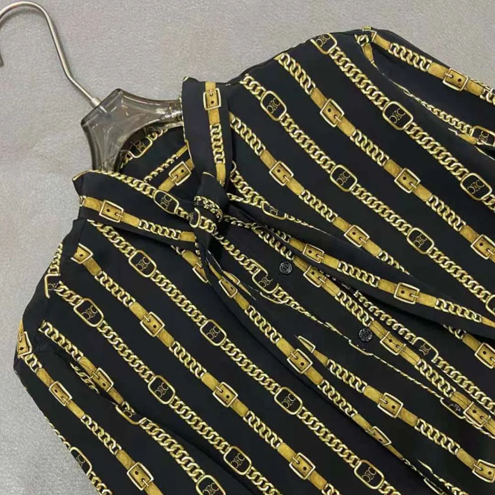 Celine Loose Shirt in Crepe DE Chine for Women