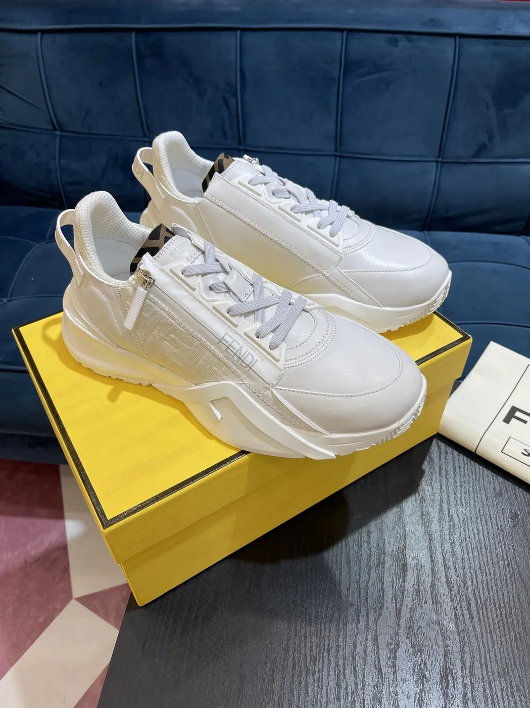 Fendi FD Flow Sneakers White 7E1392AK1QF1HGQ