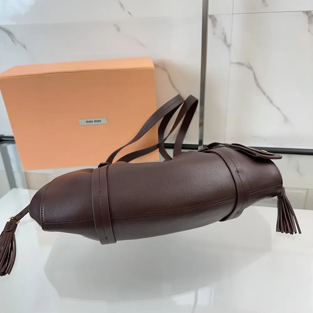 Miu Miu Joie Nappa Leather Bag for Women in Bordeaux