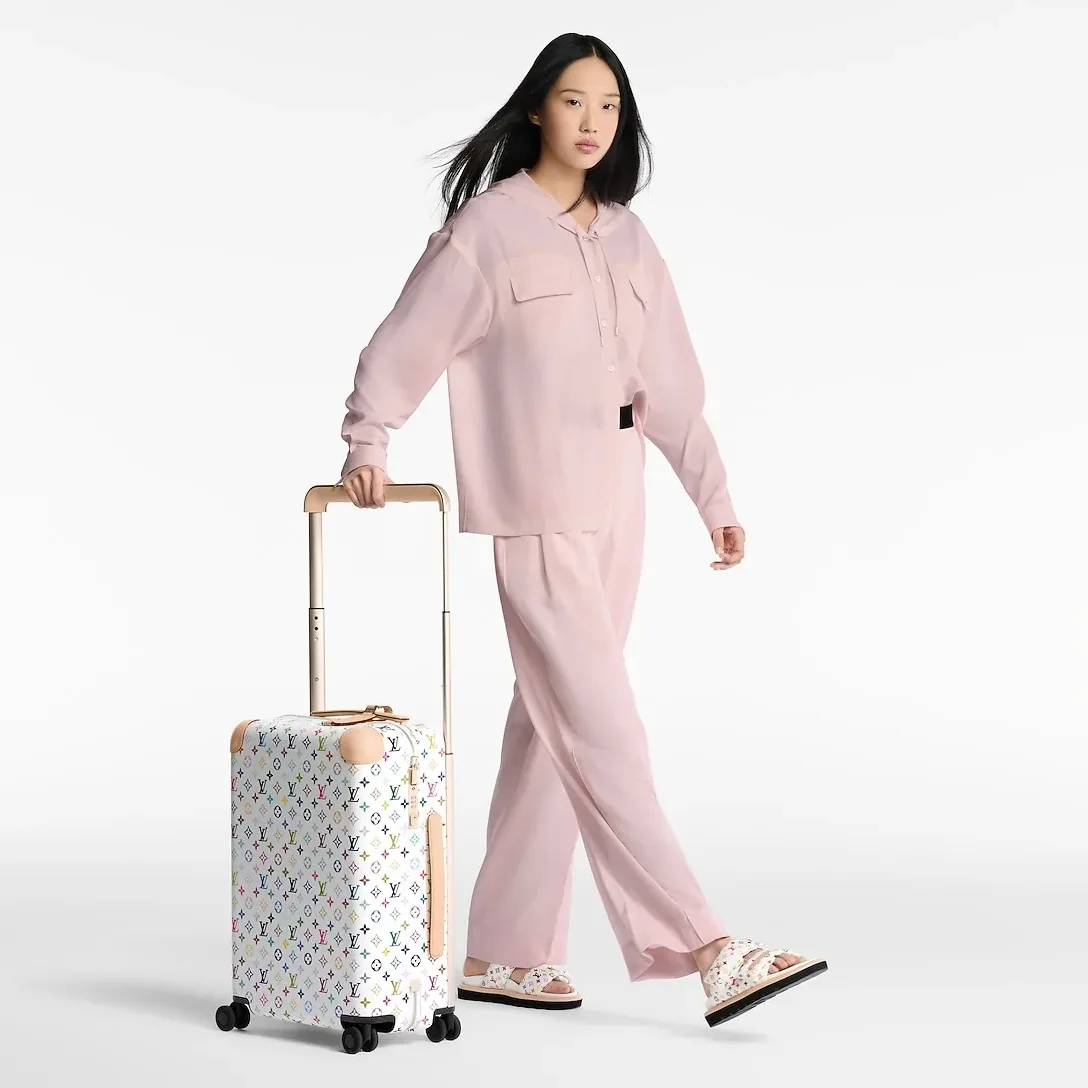 Louis Vuitton LV x TM Horizon 55 Suitcase in Multicolored Champagne Hardware