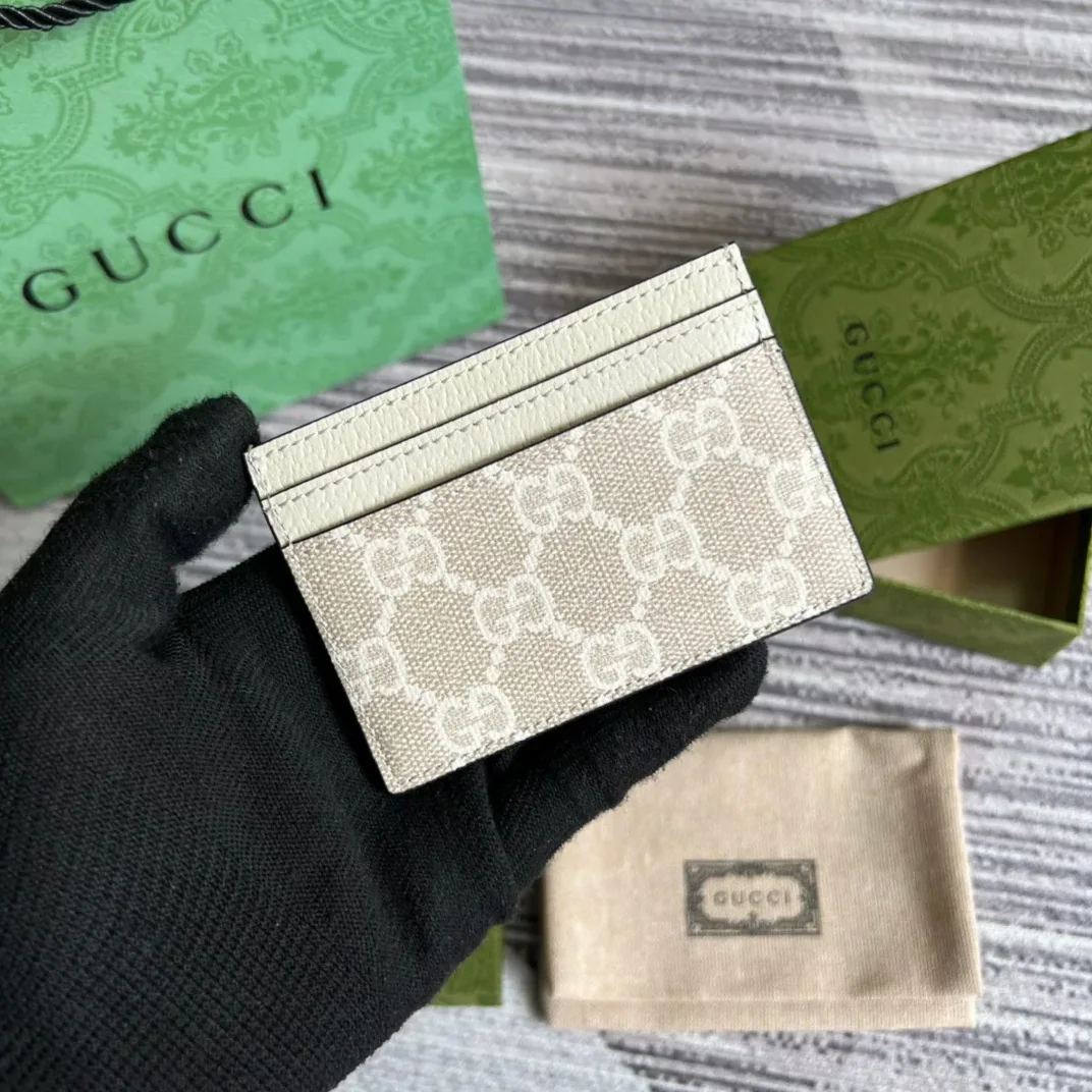 Gucci Ophidia GG card case White /