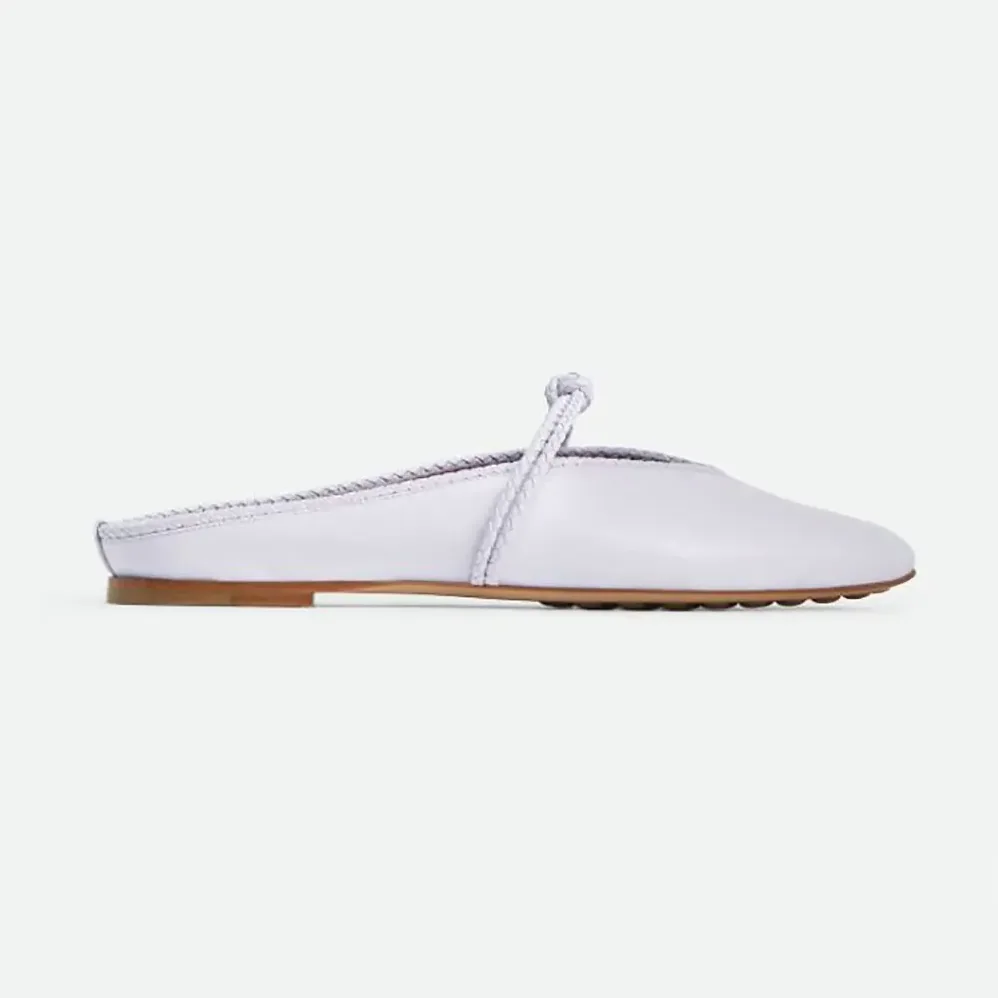 Bottega Veneta Rosa Mary-Jane Ballerina for Women in Mirth Washed Bottega Veneta Rosa Mary-Jane Ballerina for Women in Mirth Washed