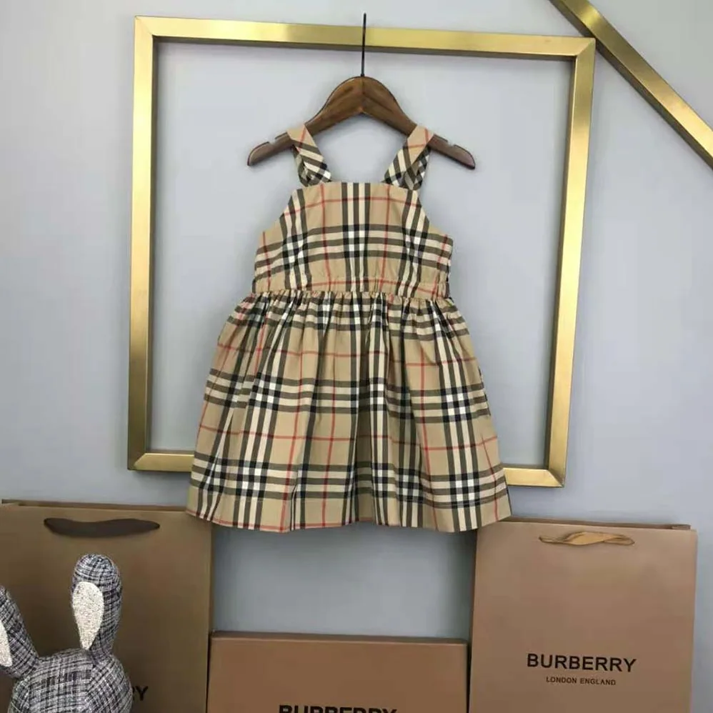 Burberry Girls' Vintage Check Stretch Cotton Top
