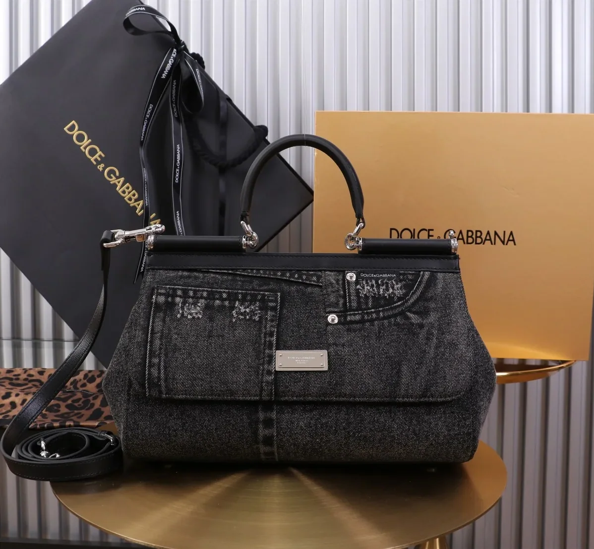 Dolce & Gabbana Large Sicily Handbag Blue /