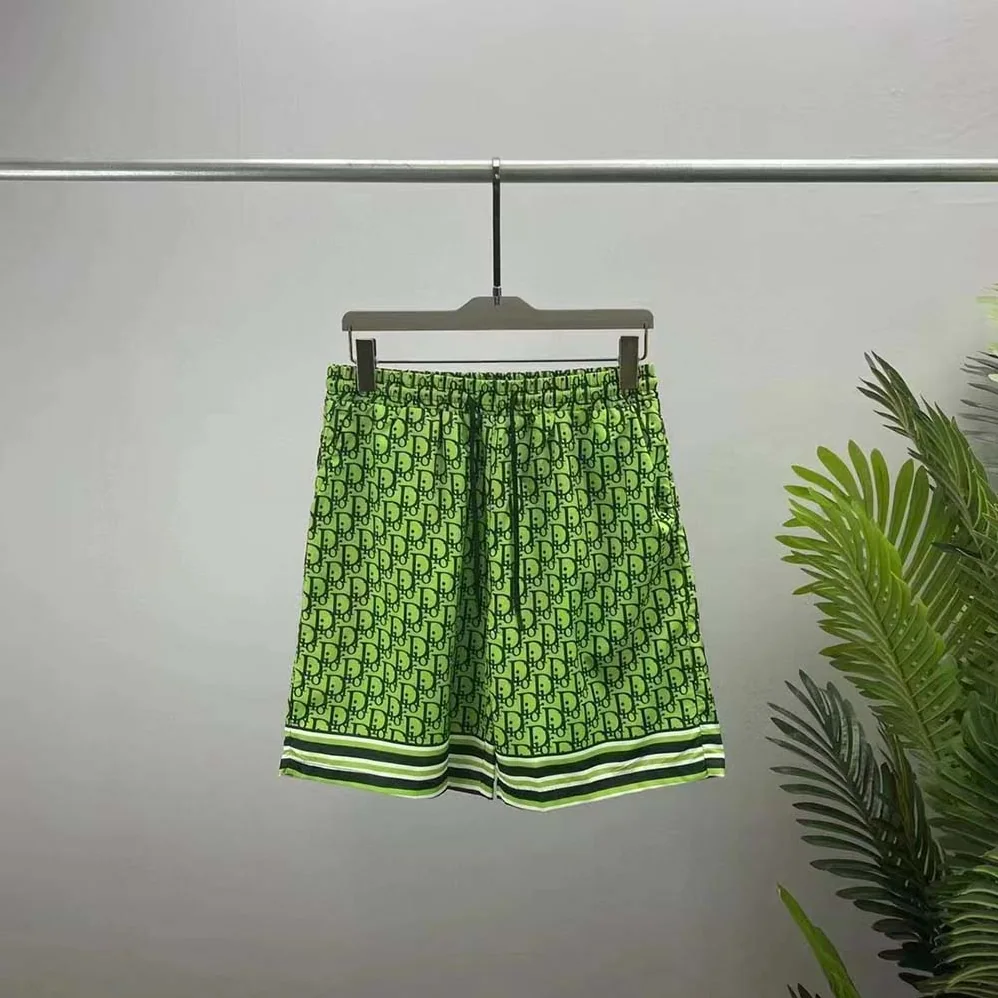Dior Chez Moi Short Green Dior Oblique Silk Twill for Men