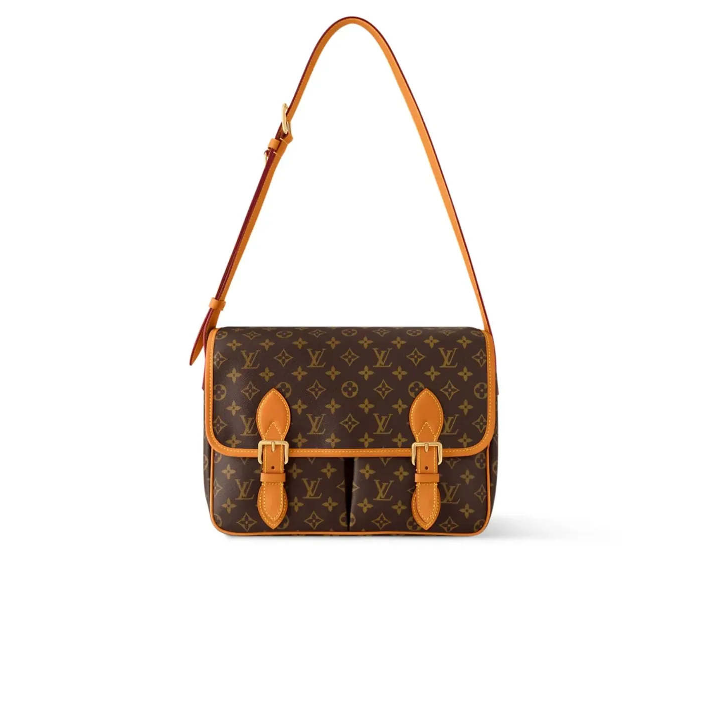 Louis Vuitton Satchel Messenger Bag Monogram Brown /
