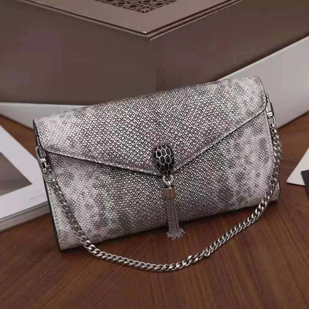 Bvlgari Serpenti Forever Pochette in Black Nappa Leather for Women