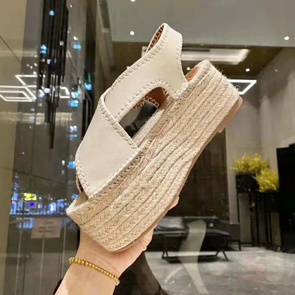 Chloe Lucinda Platform Espadrille in 6cm Heel Height for Women in White Chloe Lucinda Platform Espadrille in 6cm Heel Height for Women in White