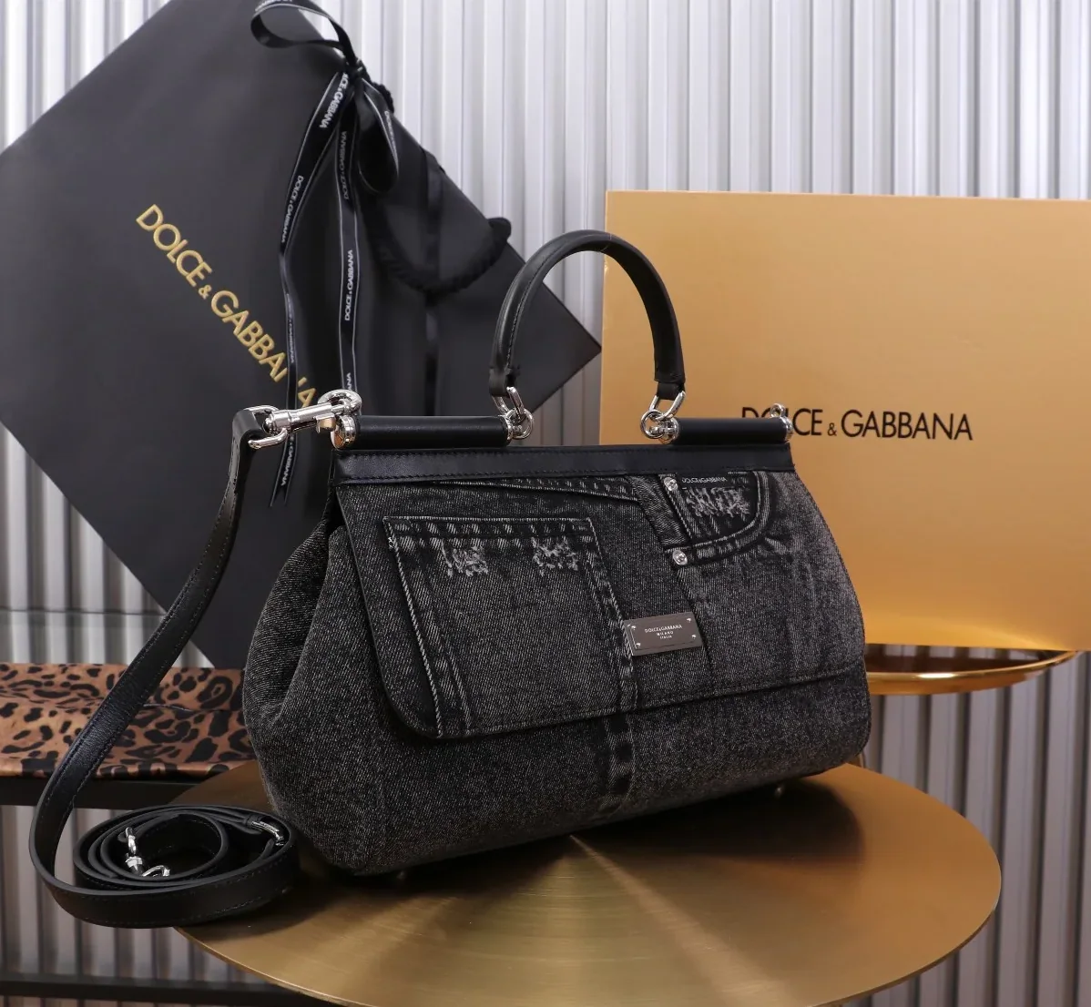 Dolce & Gabbana Large Sicily Handbag Blue /