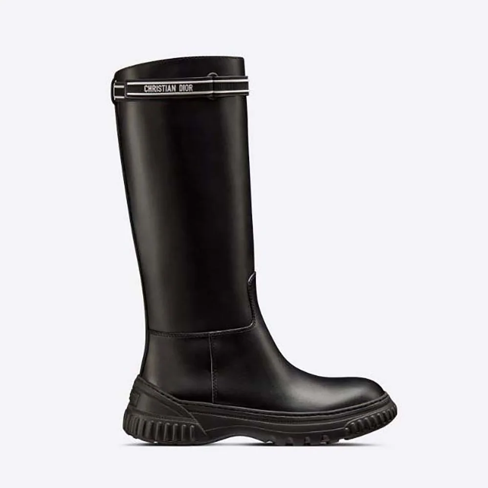 Dior D for Women in Racer Boot Black Calfskin