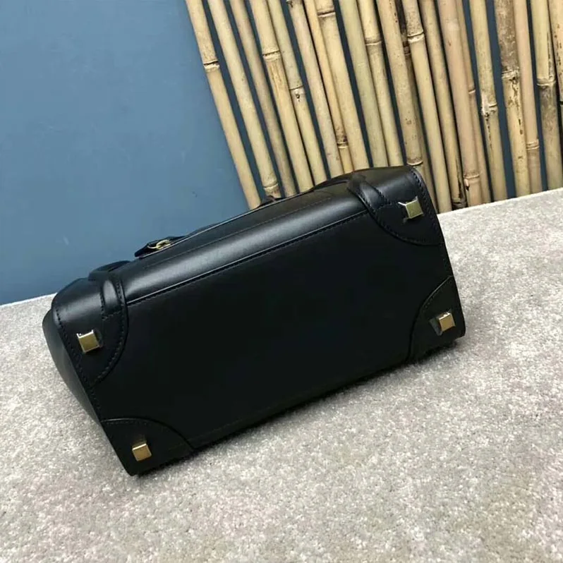 Celine Micro Luggage Handbag in Smooth Calfskin for Women in Black Celine Micro Luggage Handbag in Smooth Calfskin for Women in Black