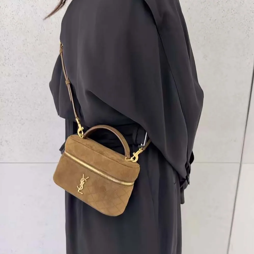 Saint Laurent YSL Gaby Vanity in Suede for Women
