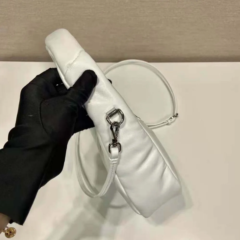 Prada Soft Padded Nappa Leather Mini-Bag for Women in White
