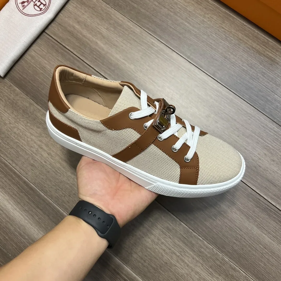 Hermes Casual Sneakers Beige