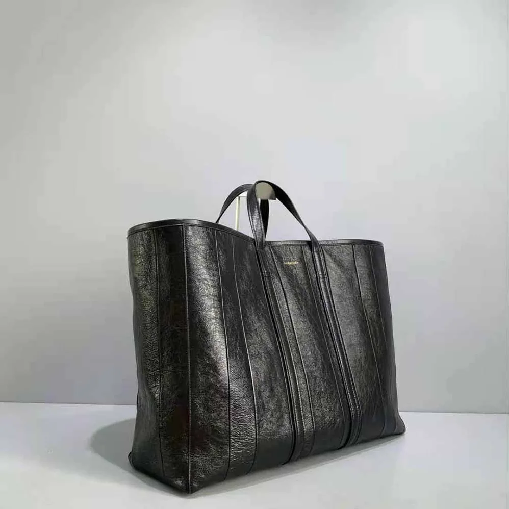 Balenciaga Barbes Large East-West Shopper Bag for Women in Black