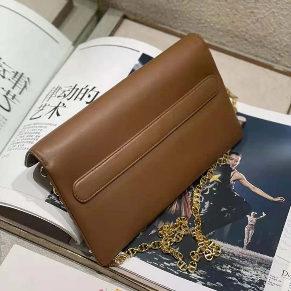 Dior Medium Diordouble Bag Smooth Calfskin for Women in Brown