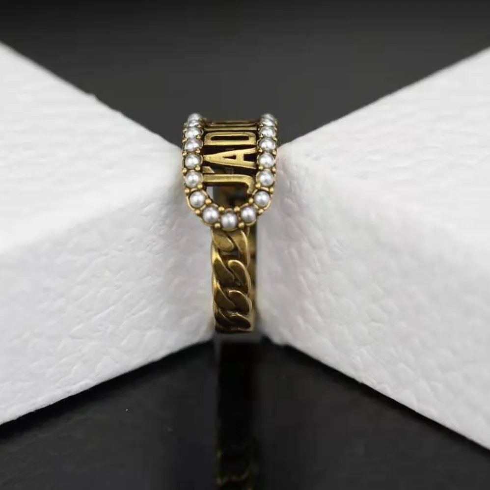 Dior J'Adior Ring Antique Gold for Women in Finish Metal