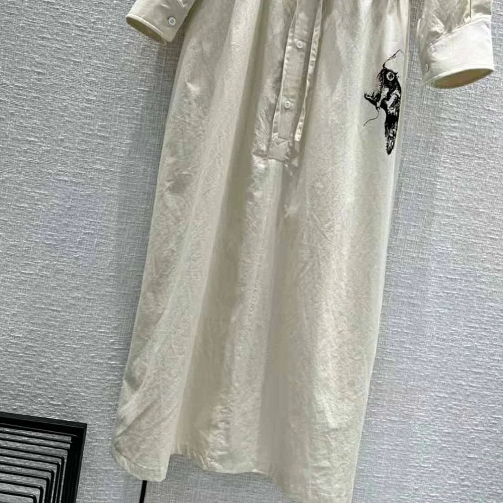 Prada Printed Canvas Dress is Decorated with Motifs Made for Women Prada Printed Canvas Dress is Decorated with Motifs Made for Women