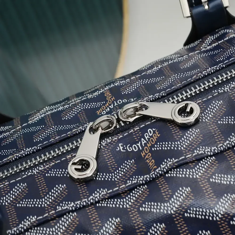 Goyard Boston 50 Bag for Unisex in Navy Blue