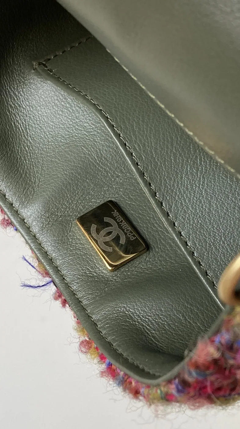 Chanel Classic Flap Bag Mini Crossbody in Pink Gold Hardware