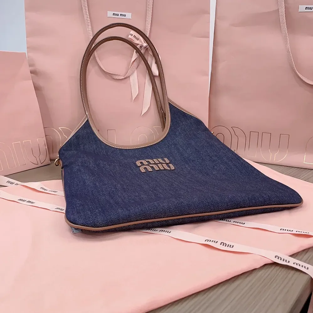 Miu Miu Ivy Denim Bag for Women Miu Miu Ivy Denim Bag for Women