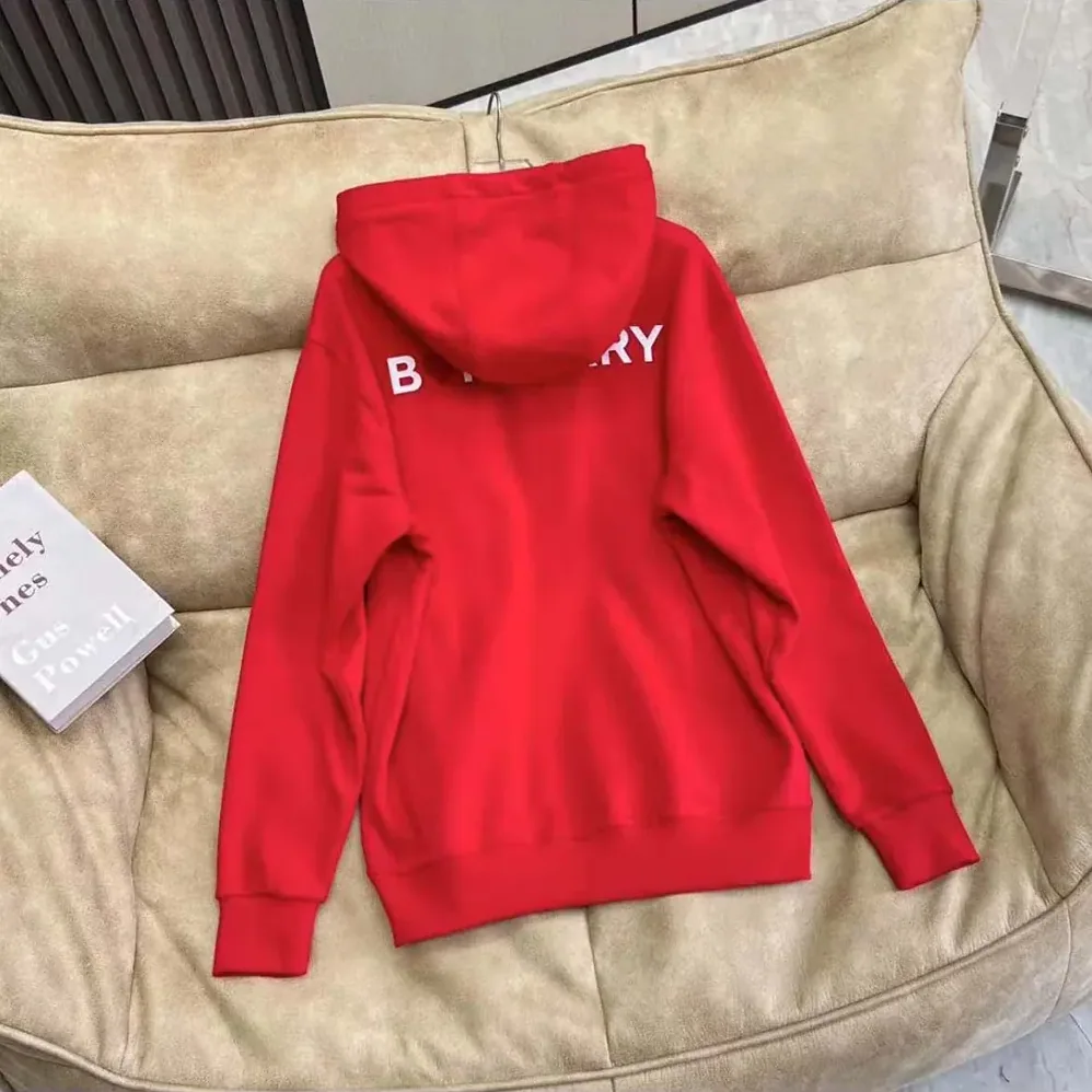Burberry EKD Motif Cotton Sweatshirt for Men in Red