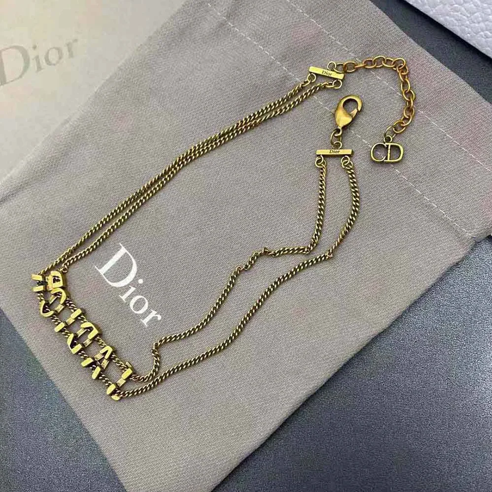 Dior J'Adior Choker Antique Gold for Women in Finish Metal
