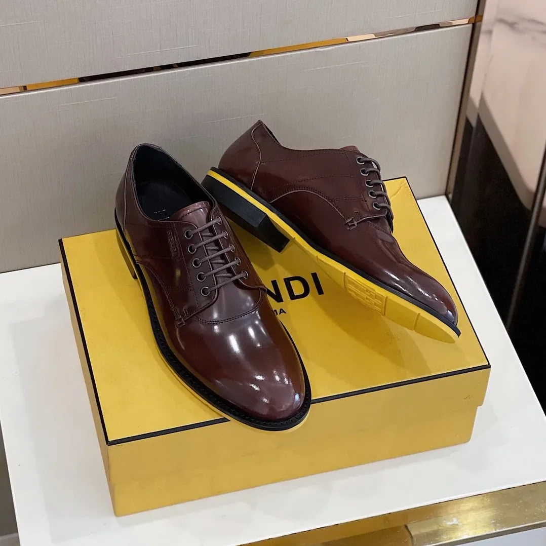 Fendi Force Shiny Brown Shoes Fendi Force Shiny Brown Shoes
