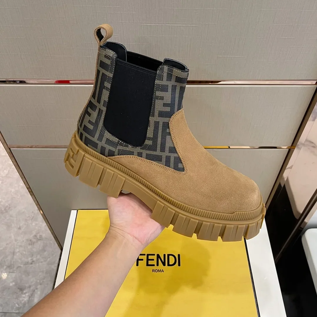 Fendi Chelsea Boots Brown Fendi Chelsea Boots Brown