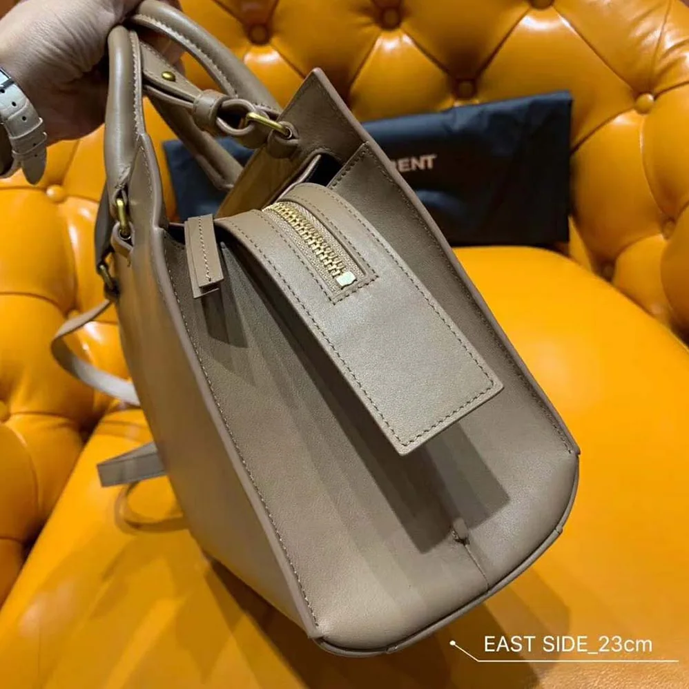 Saint Laurent YSL East Side Small Tote Bag Smooth for Women in Sandy