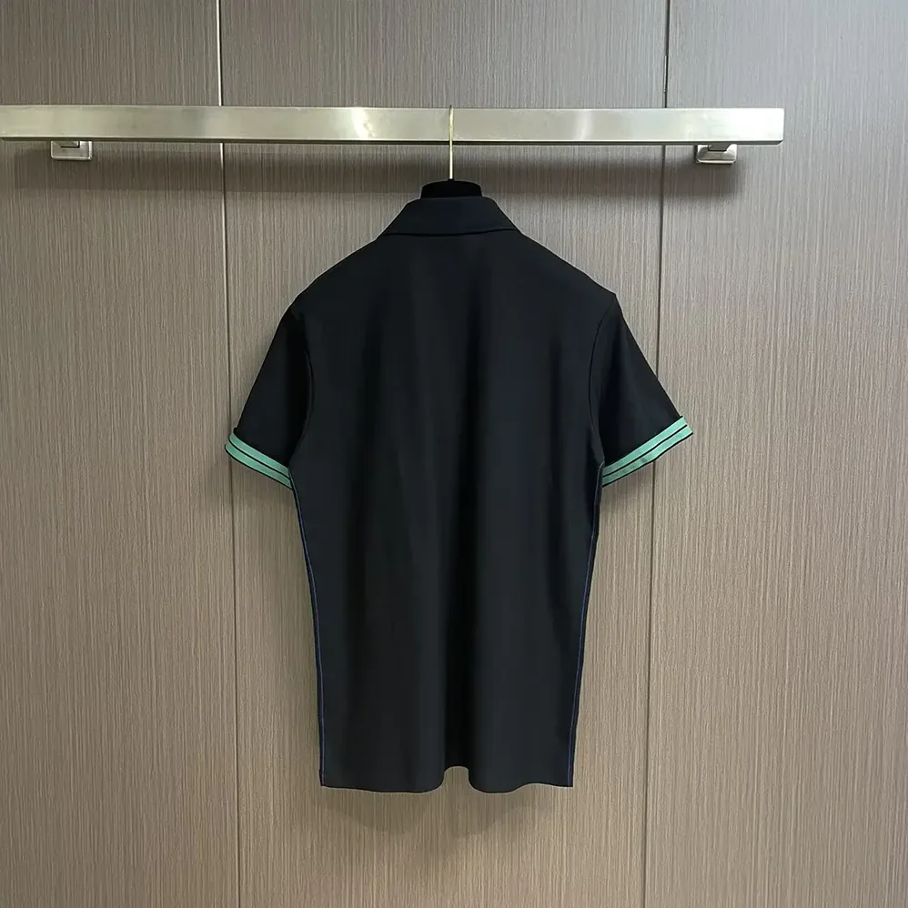 Burberry Cotton Polo Shirt for Men in Black